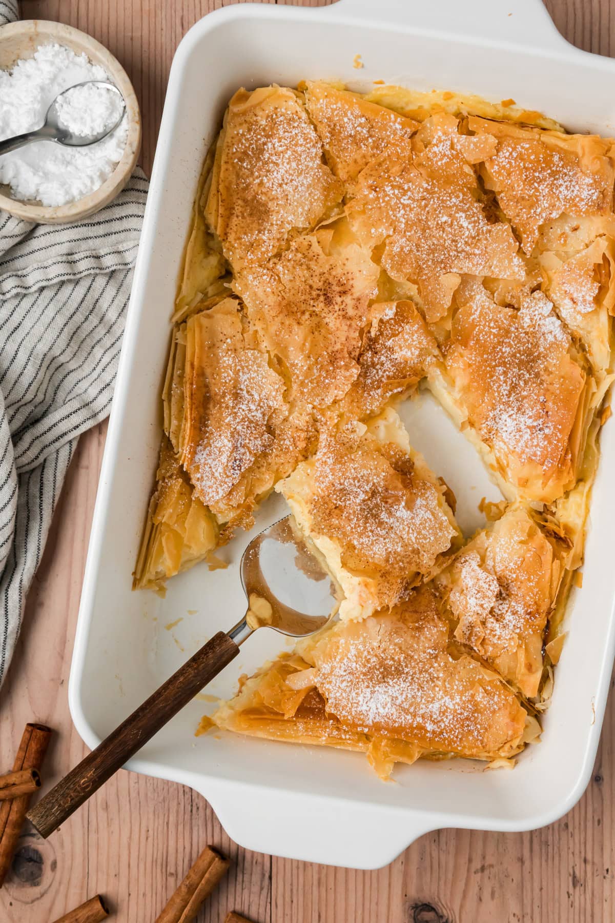 Bougatsa: An Authentic Greek Pastry Stuffed with Cream, Cheese, or Meat