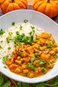 Curry Prepared with Pumpkin and Turkey