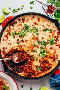Speedy Cheesy Vegan Enchilada Skillet Recipe Prepared in 30 Minutes