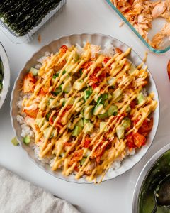 Tiktok Salmon Rice Bowl